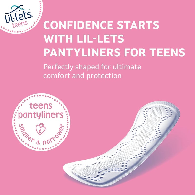 LilLets Teens Liners - 64 Count Pantyliners for Girls - Thin, Absorbent Liners - Soft & Breathable, Fragrance Free for First Periods - Light Days - Image 2